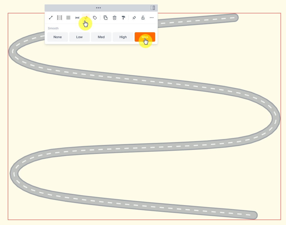Step 3: Make the road smooth