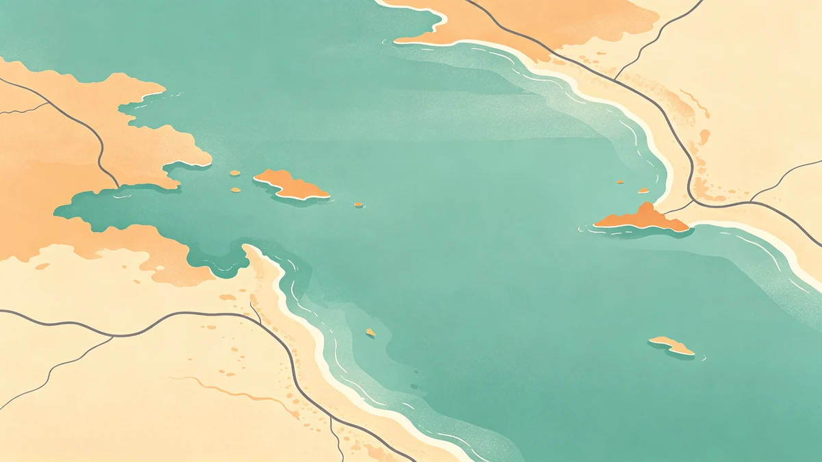 Coastal Map Posters: Water and Shoreline Styling