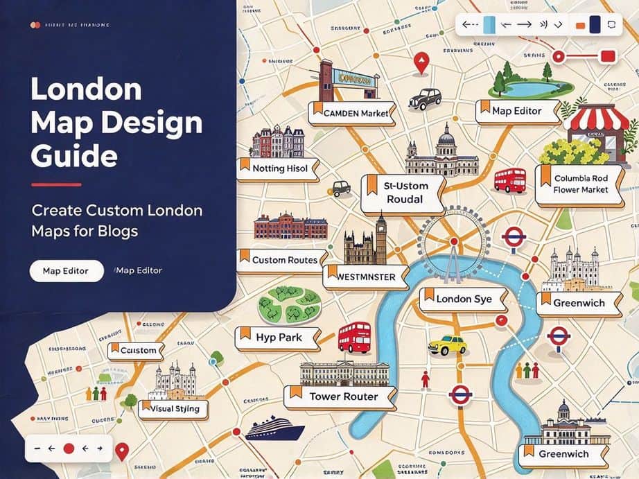 Tourist Map of London: Create a Hand-Drawn Travel Poster in MapDraw